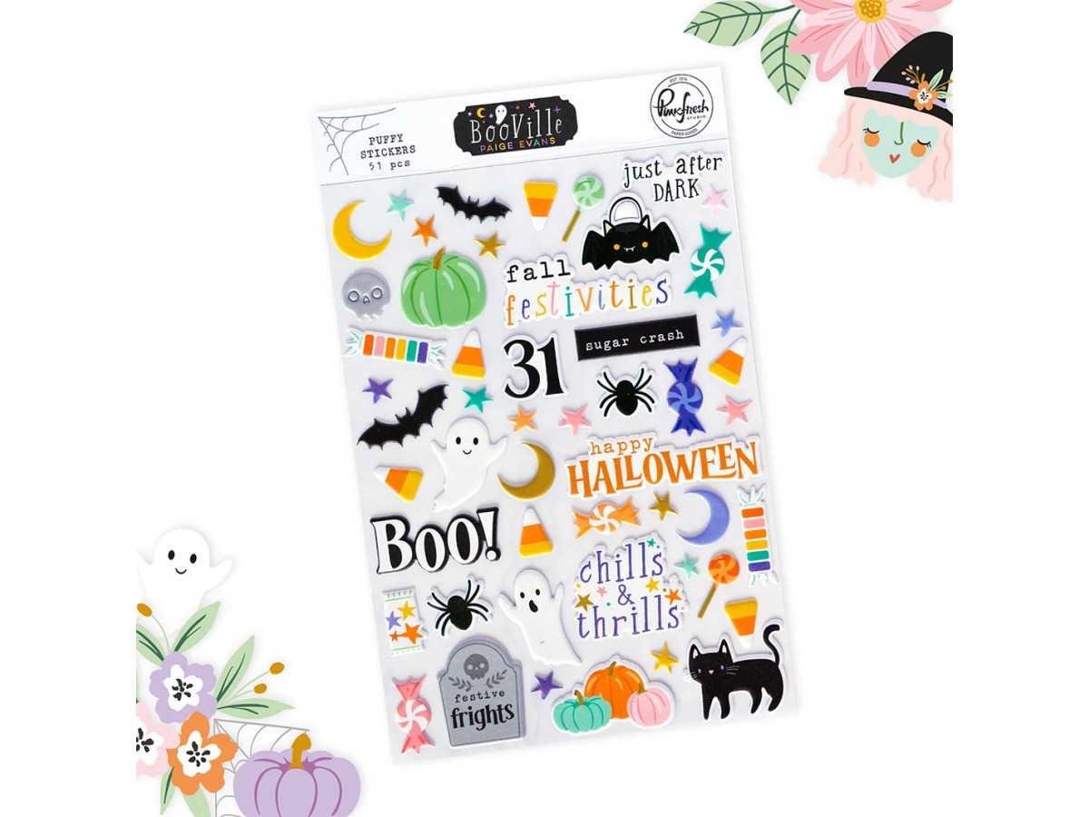 BooVille Puffy Stickers