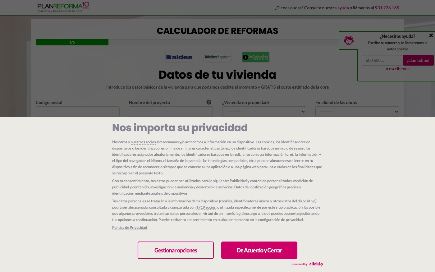 Calculadora de reforma integral