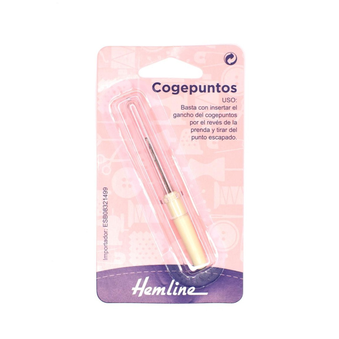 Aguja clapa coge puntos Hemline