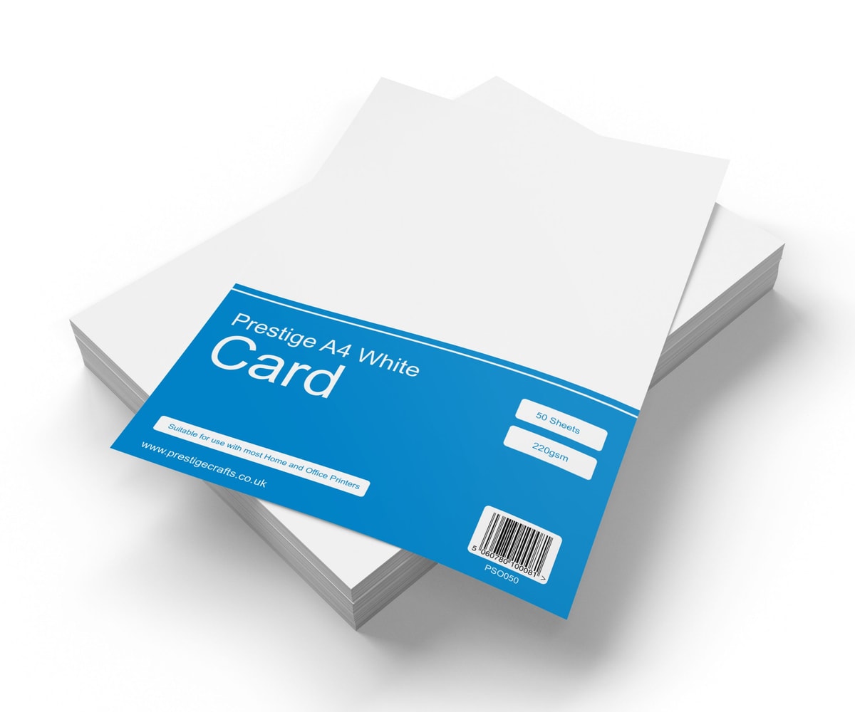Prestige A4 220gsm Card - 50 Sheets (smooth) | Prestige Paper
