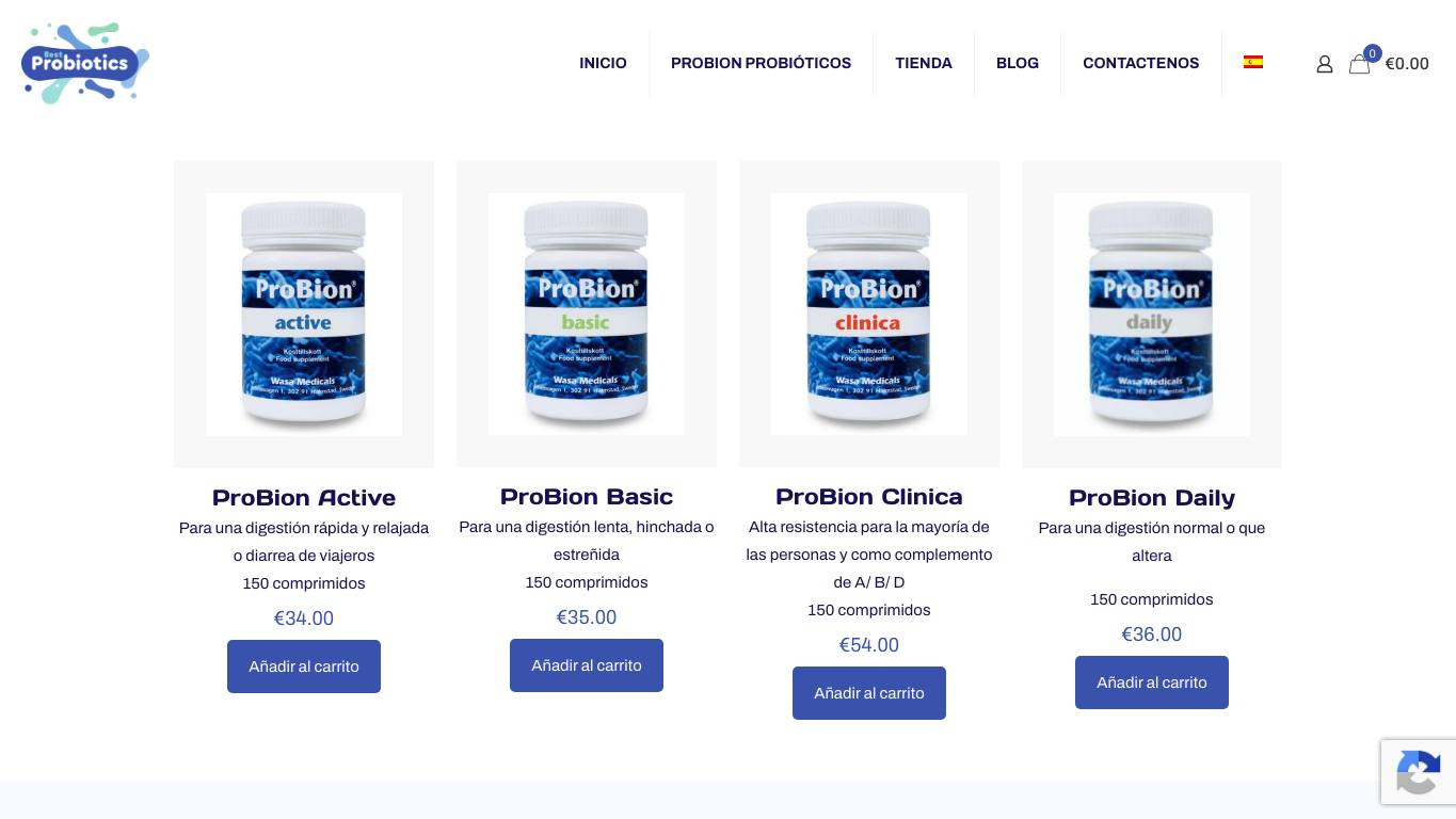 Captura limpia de la home de ProBion Clínica