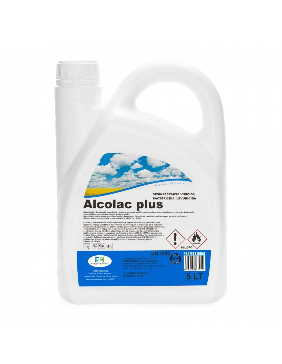 Alcolac Plus | Desinfectante viricida, bactericida, germicida