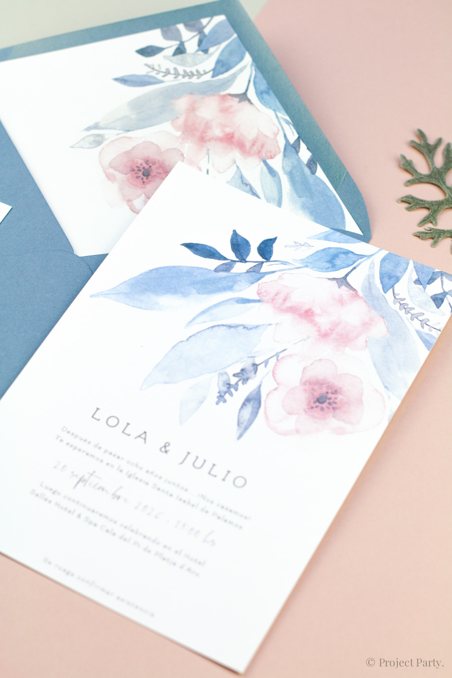 Invitación de boda Brisa Floral
