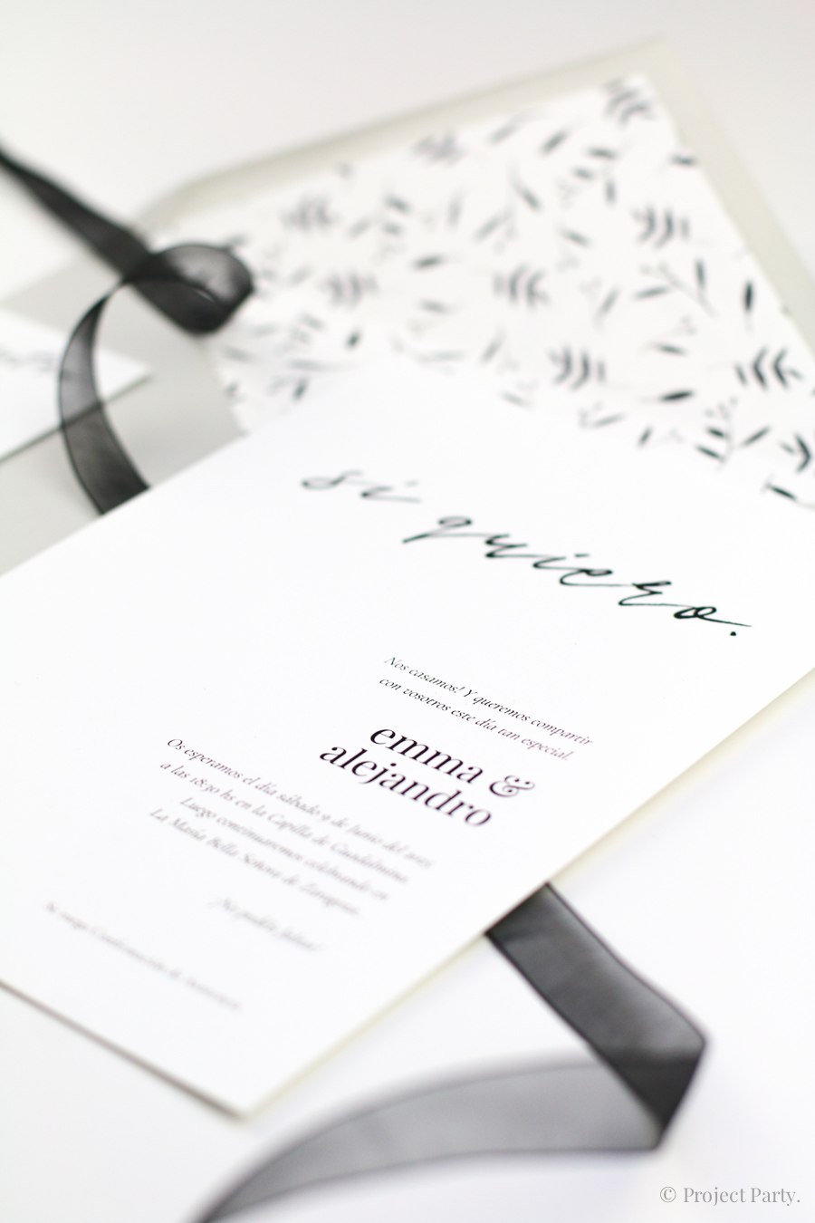 Invitación de boda Si Quiero