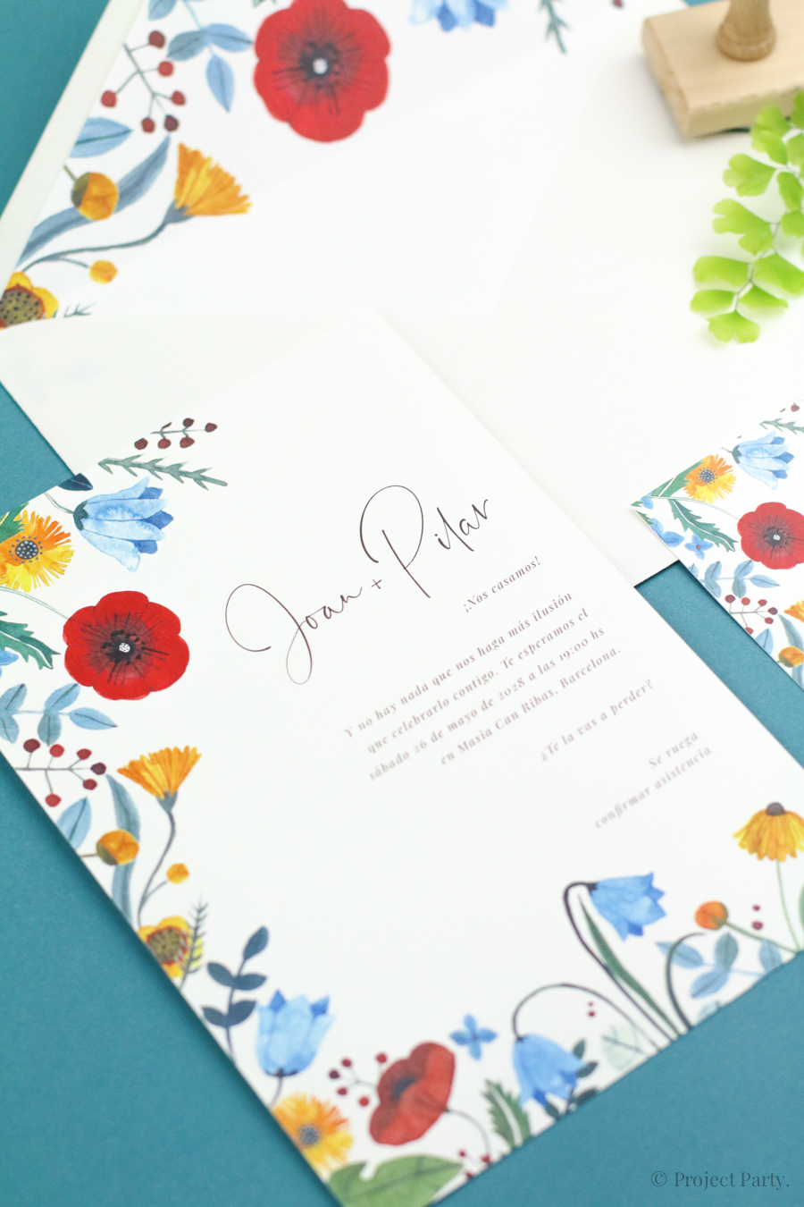 Invitación de boda Primavera