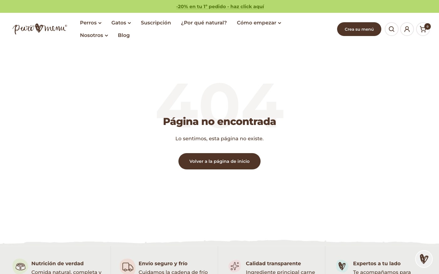 404 No encontrado
