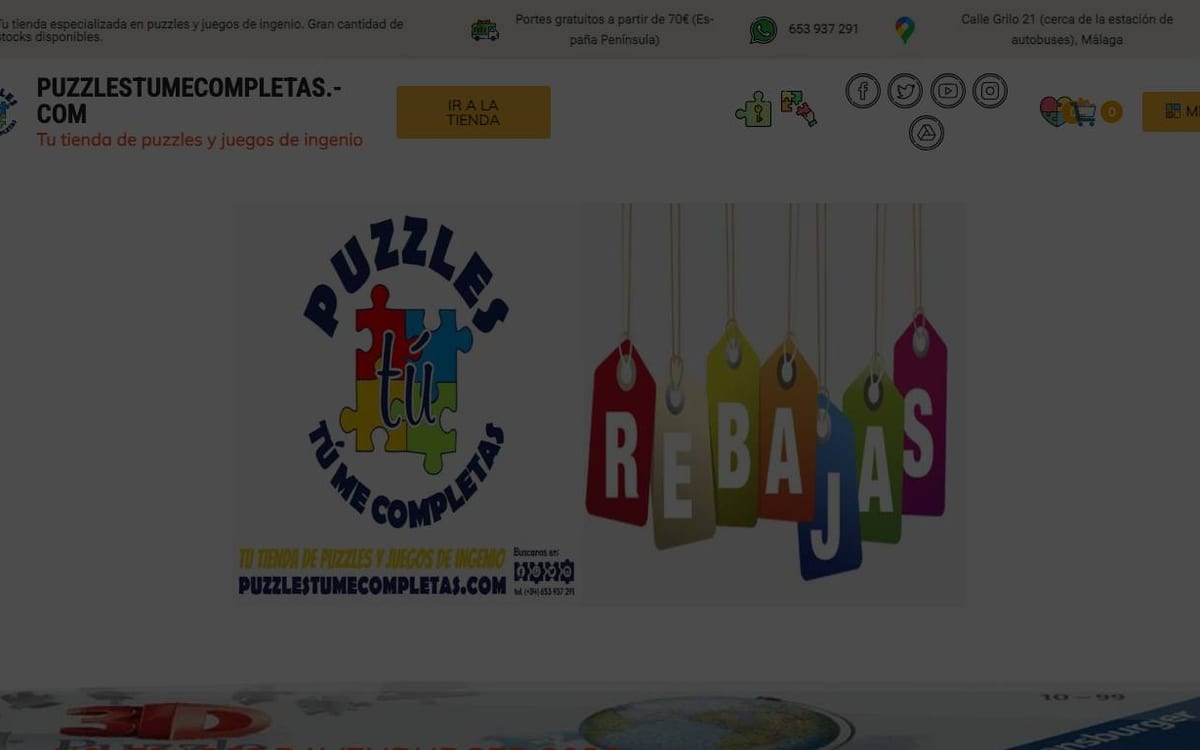Captura limpia de la home de Puzzles Tú Me Completas