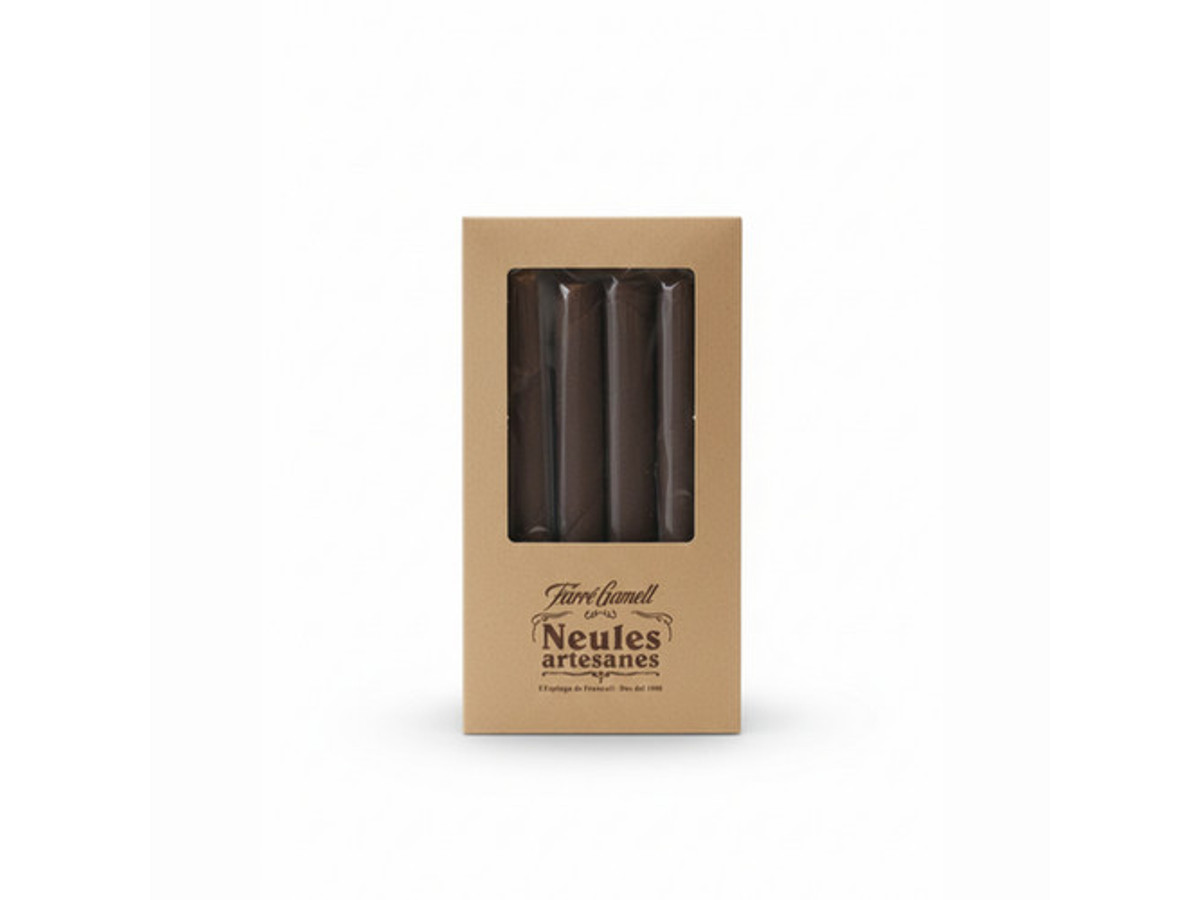 Barquillos (neulas) de chocolate artesanos Farré Gamell | Quatre Vents Eco Shop