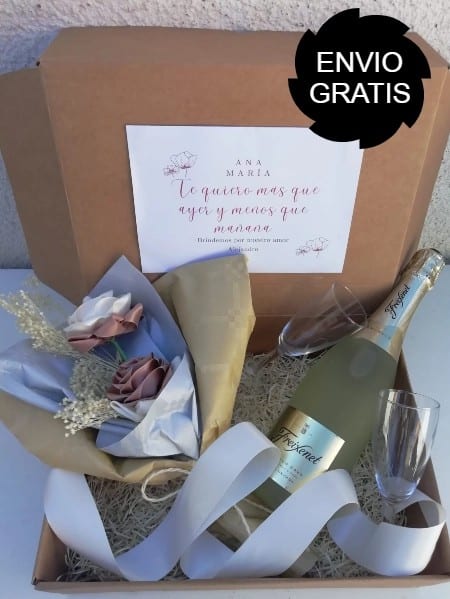 Estuche de Regalo «Un Brindis para el Amor» (IVA Incluido)