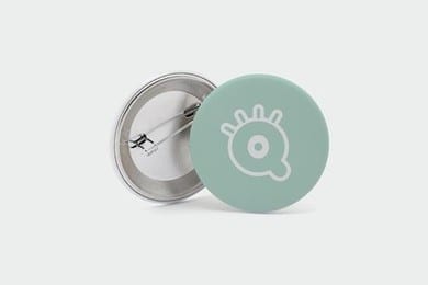 Chapas con imperdible redondas