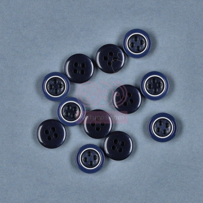 12 botones combinado marino 11 mm