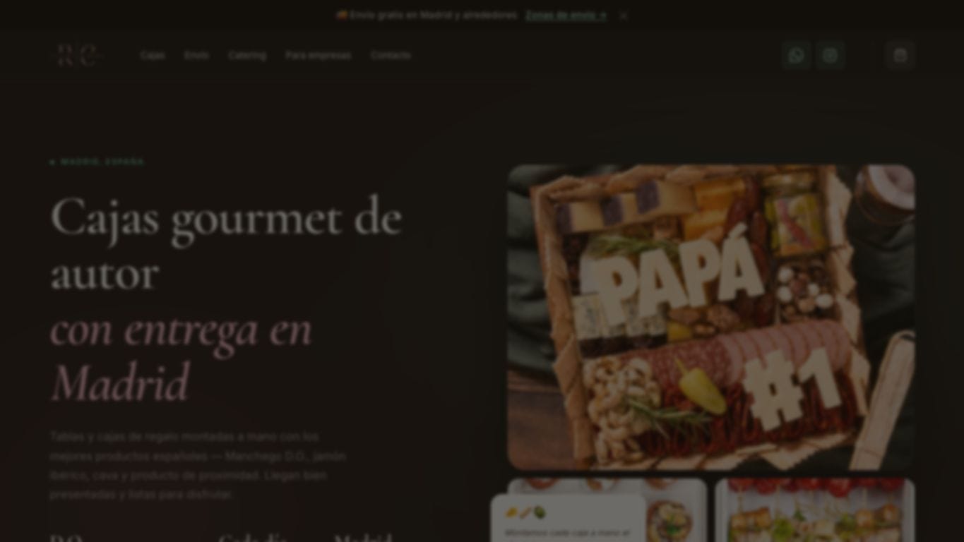 Captura de pantalla de la home de RCater