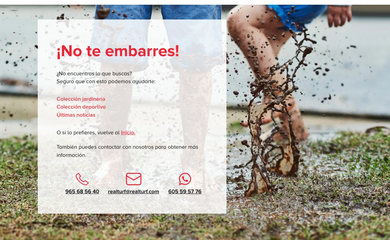 ¡No te embarres!
