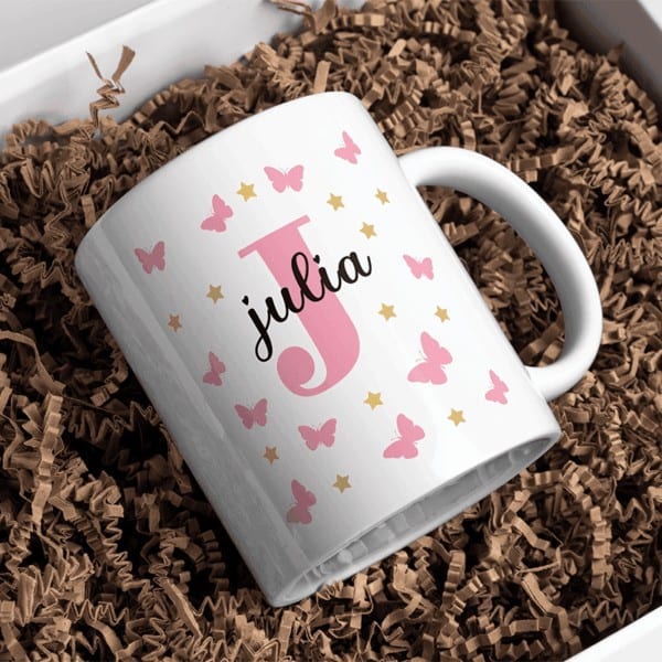 Taza con nombre e inicial – Regalateshop.es