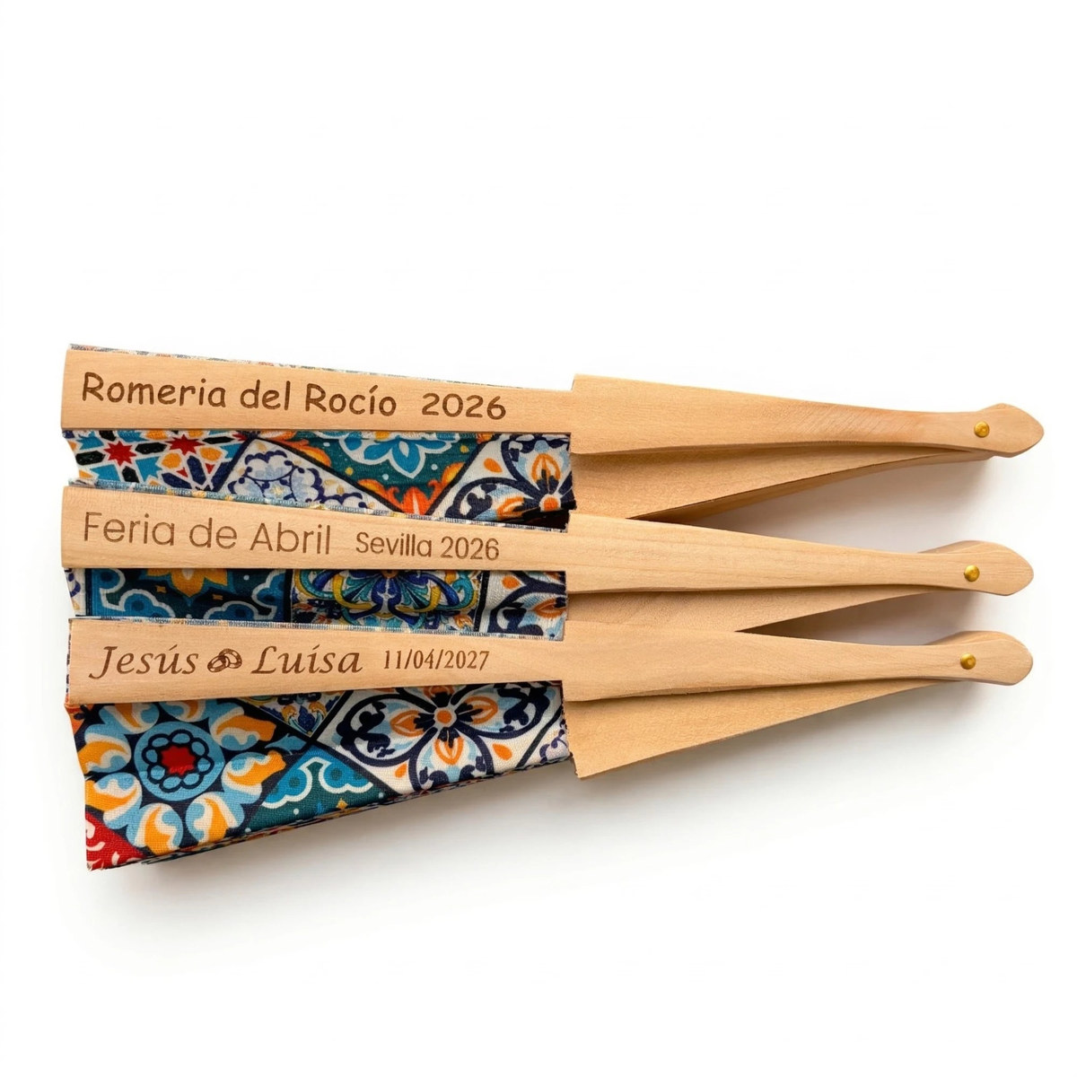 Abanicos de madera personalizados