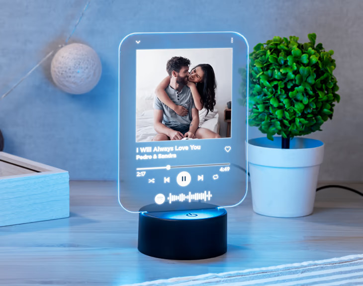 Lámpara metacrilato Spotify
