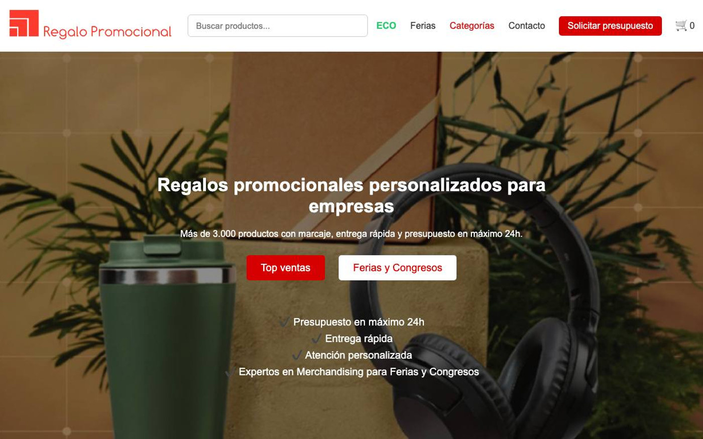 Página de inicio de Regalopromocional.com