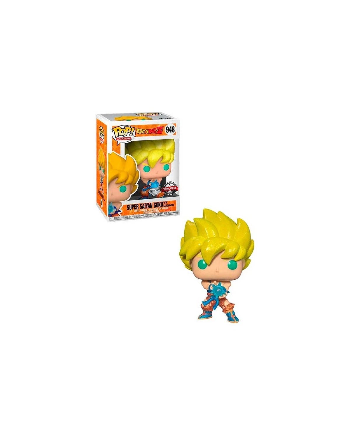 Funko Pop Super Saiyan Goku Kamehameha Edicion Especial Diamond