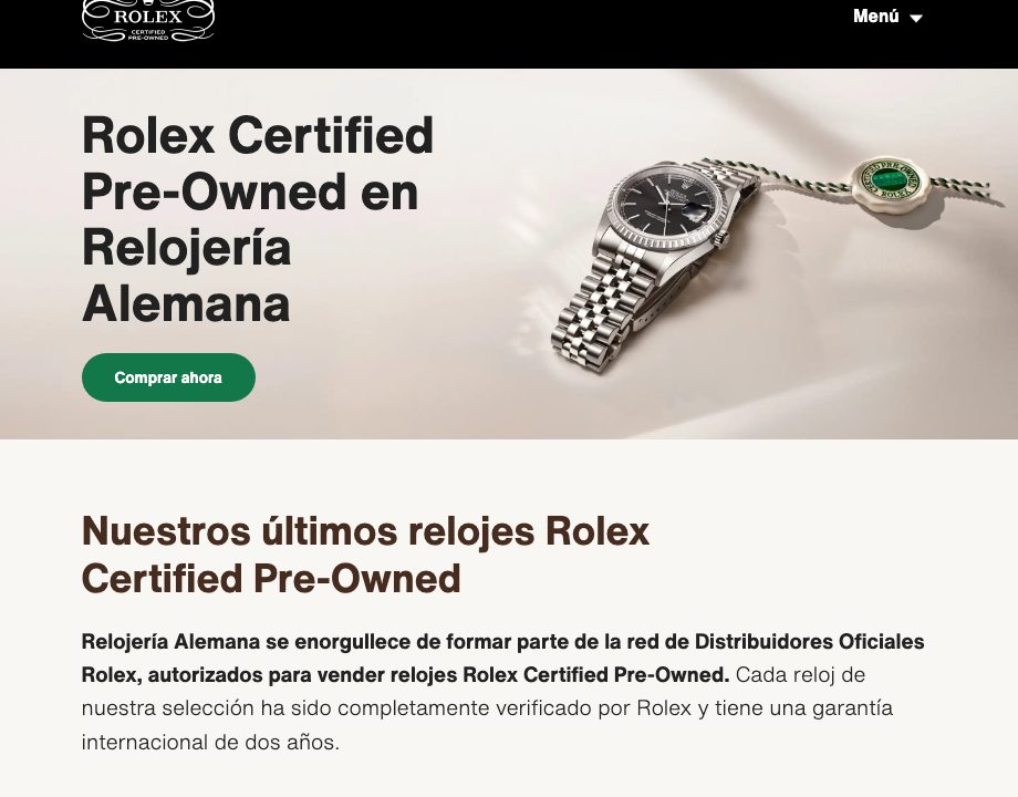 Rolex Certified Pre-Owned