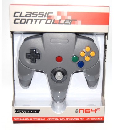 Mando compatible Nintendo 64 gri