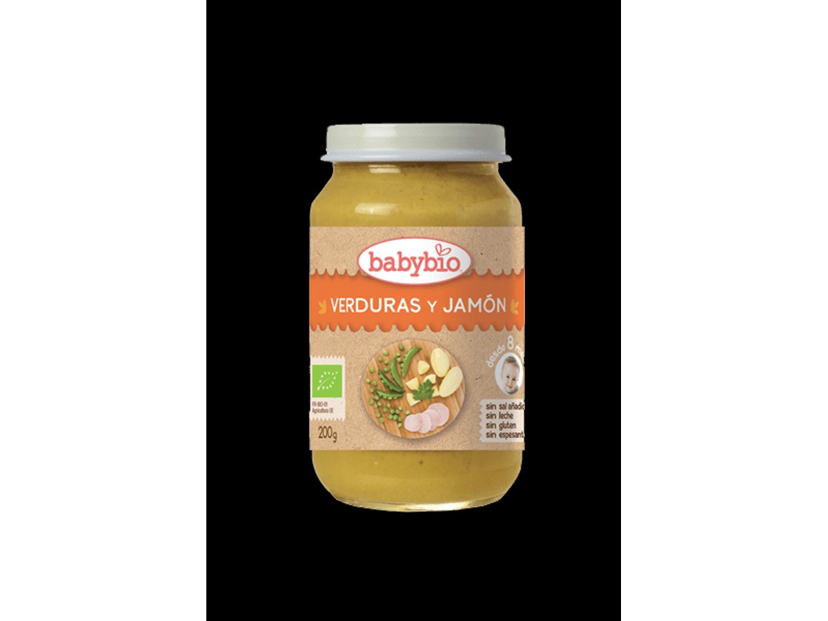 Tarrito Menu Tradicion verduras y Jamon 200g Babybio