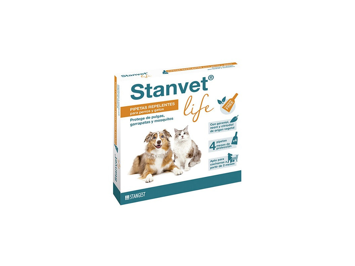 Stanvet Life Pipetas Repelentes Naturales 4 Unidades