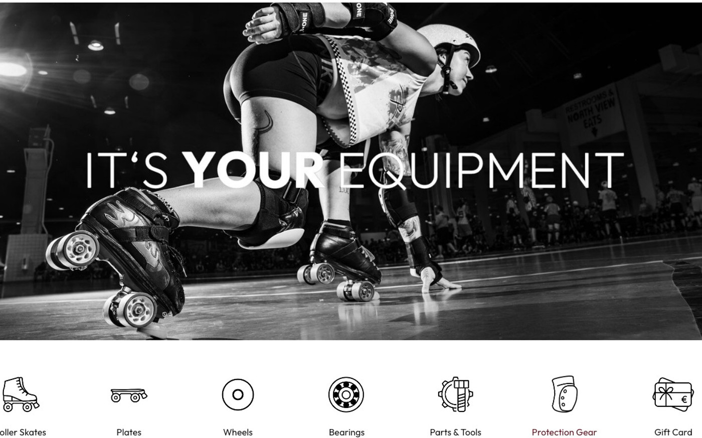 Captura de pantalla de la home de Roller Derby House
