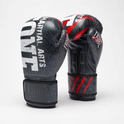 Guantes de Boxeo Leone 1947 Primal Instinct Negro-Rojo