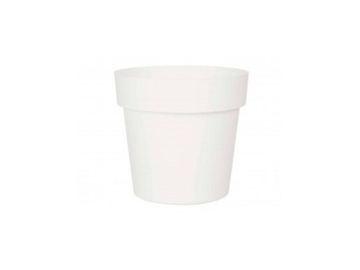Macetero redondo pvc blanco...