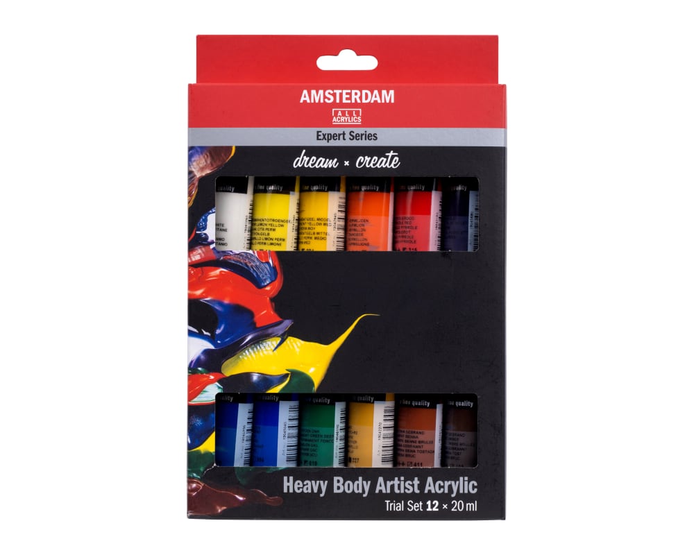 Amsterdam Series Expert set de prueba de pintura acrílica | 12 x 20 ml