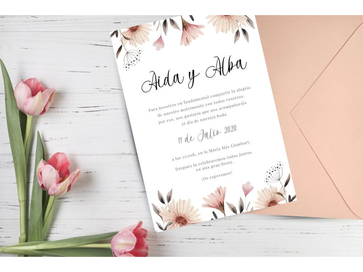 Invitación de boda Velvet