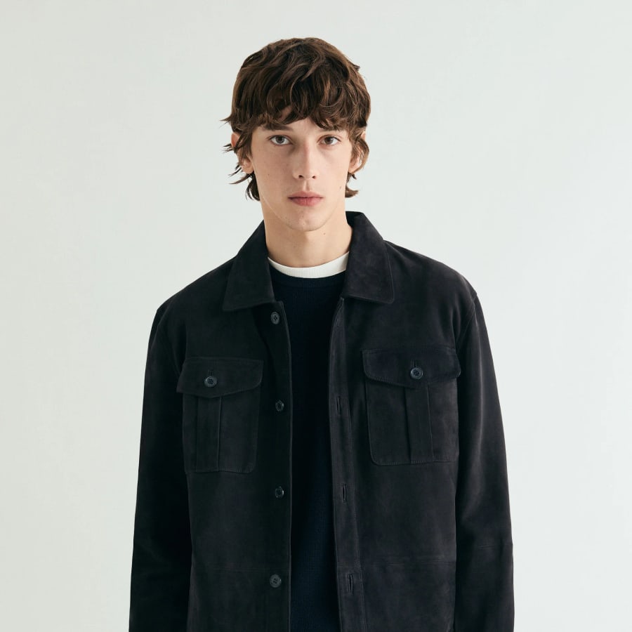 Sobrecamisa of ante with pockets