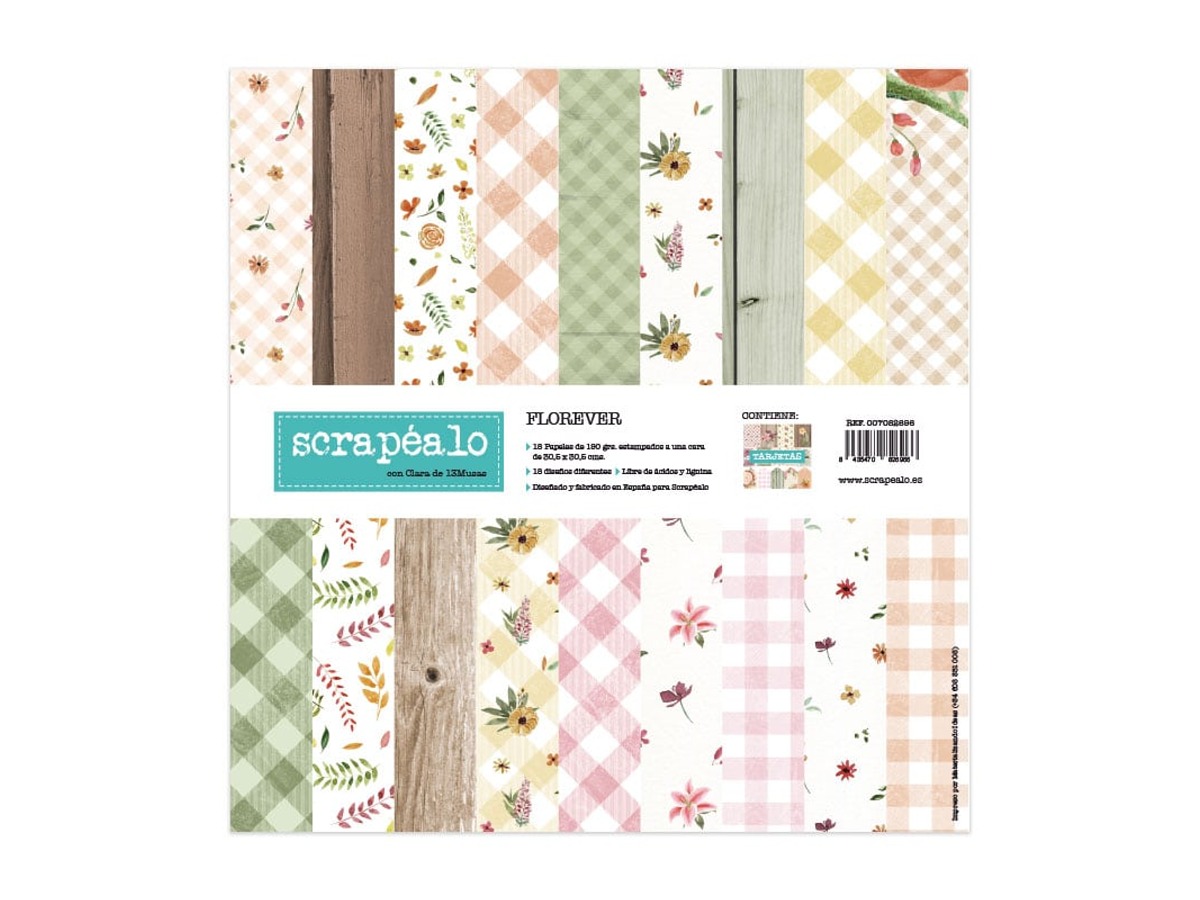 Florever: colección de 18 papeles