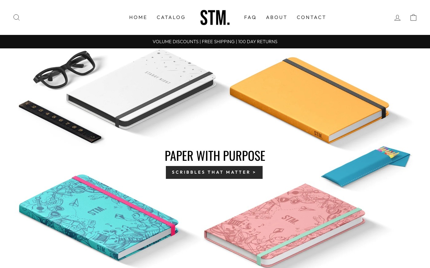 Captura limpia de la home oficial de Scribbles That Matter EU