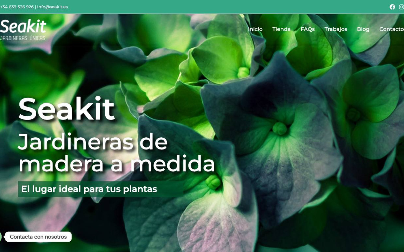 Captura de pantalla de la home de SEAKIT