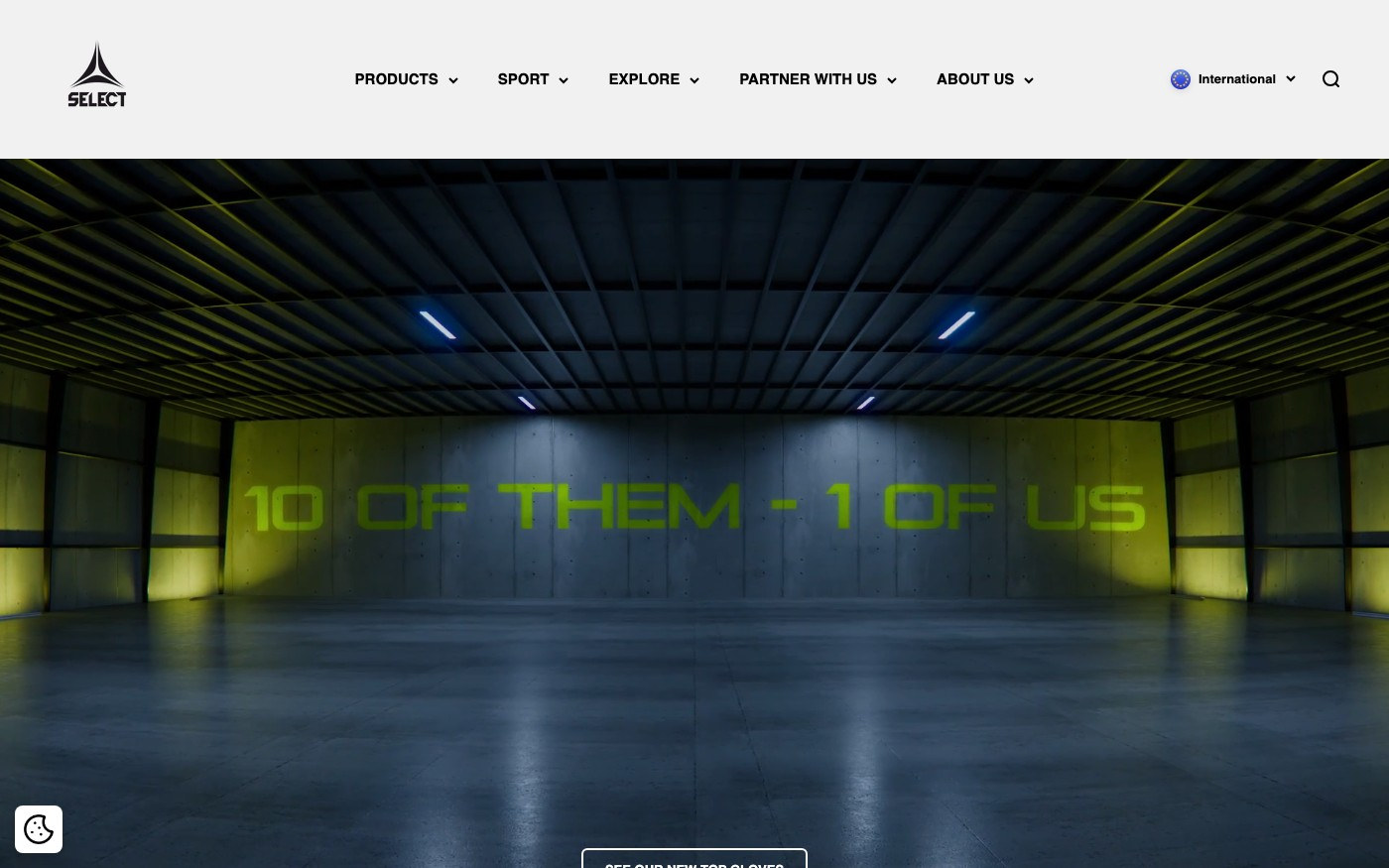 Captura de pantalla de la home de SELECT Sport