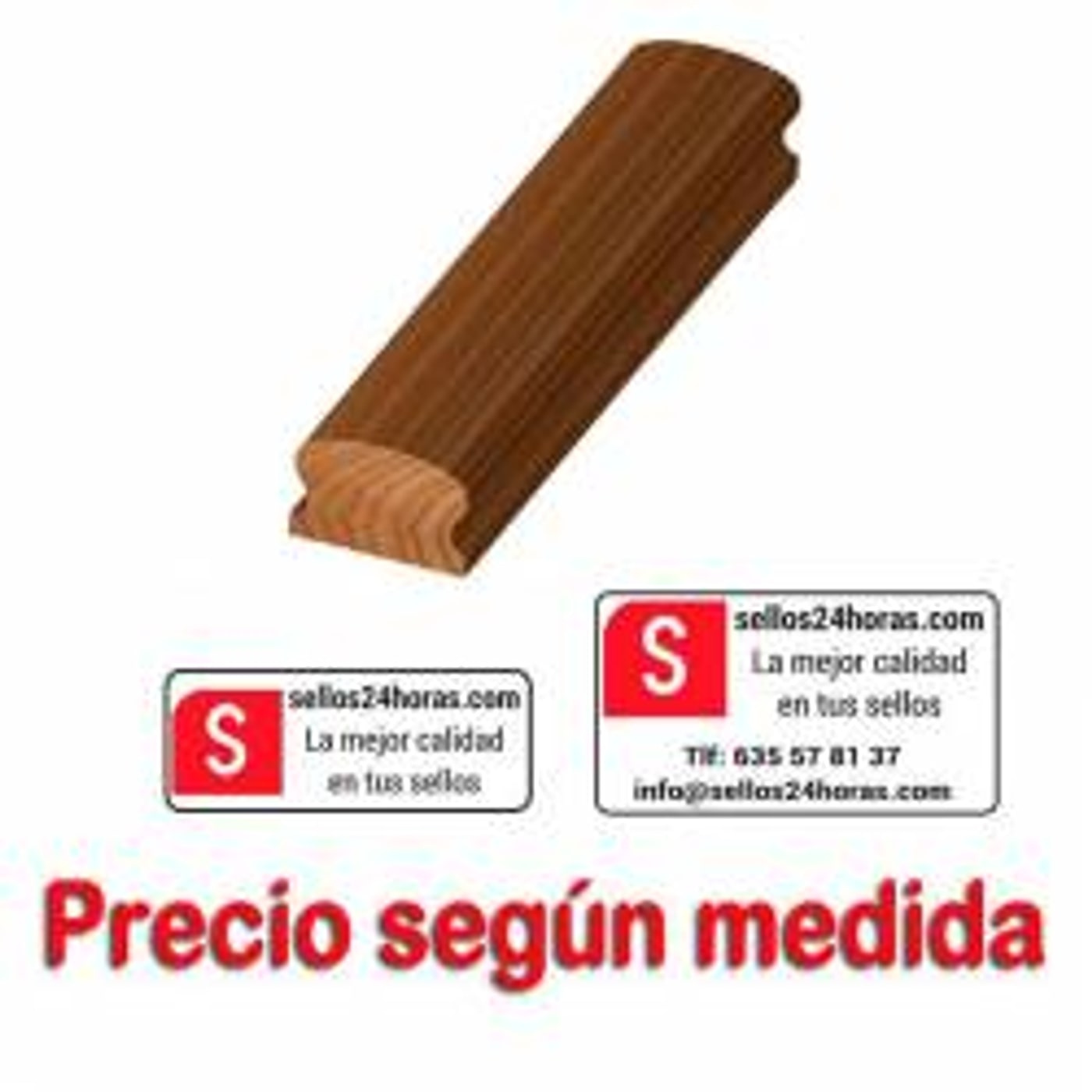 Sello de madera personalizado grande