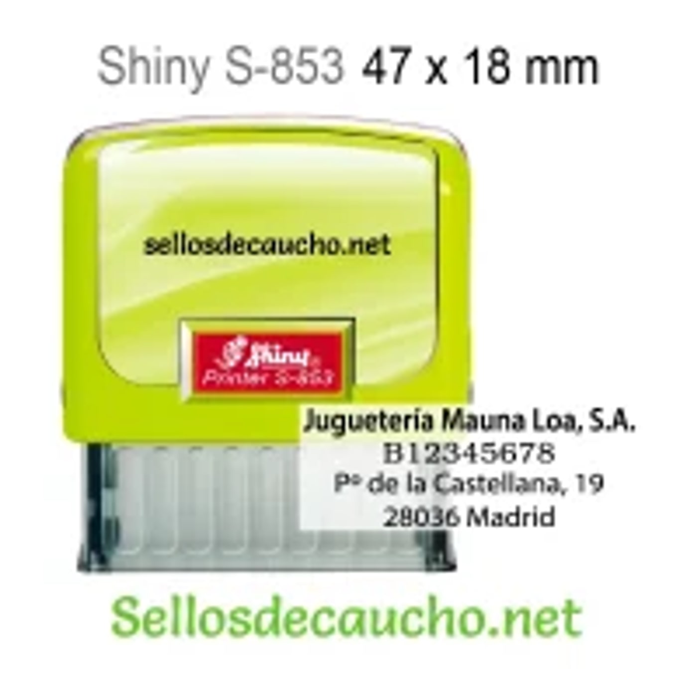 Sello automático Shiny 47 x 18 mm