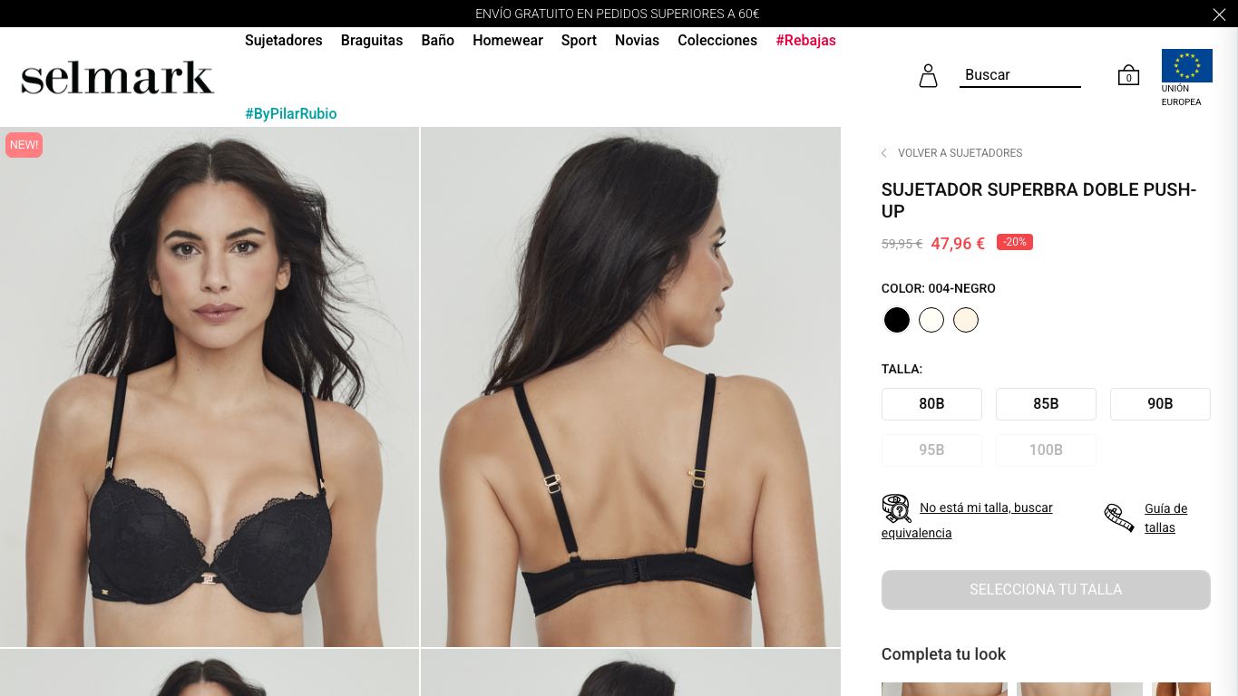 Sujetador Superbra doble push-up