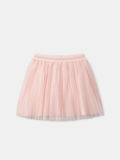 Falda de tul rosa Chica