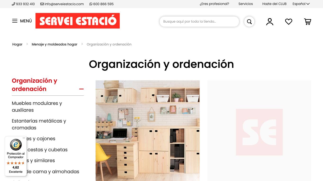 Captura limpia de la home oficial de Servei Estació