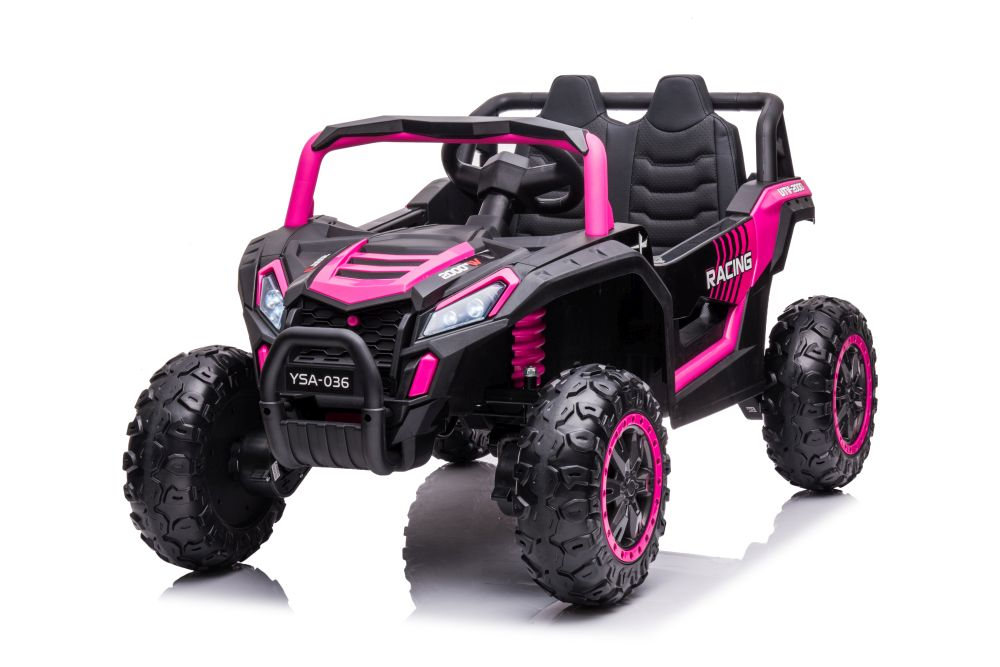 Coche eléctrico infantil YSA036 rosa 4x4