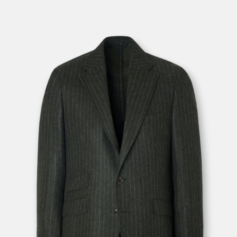 Blazer Stripe Pinstriped Green