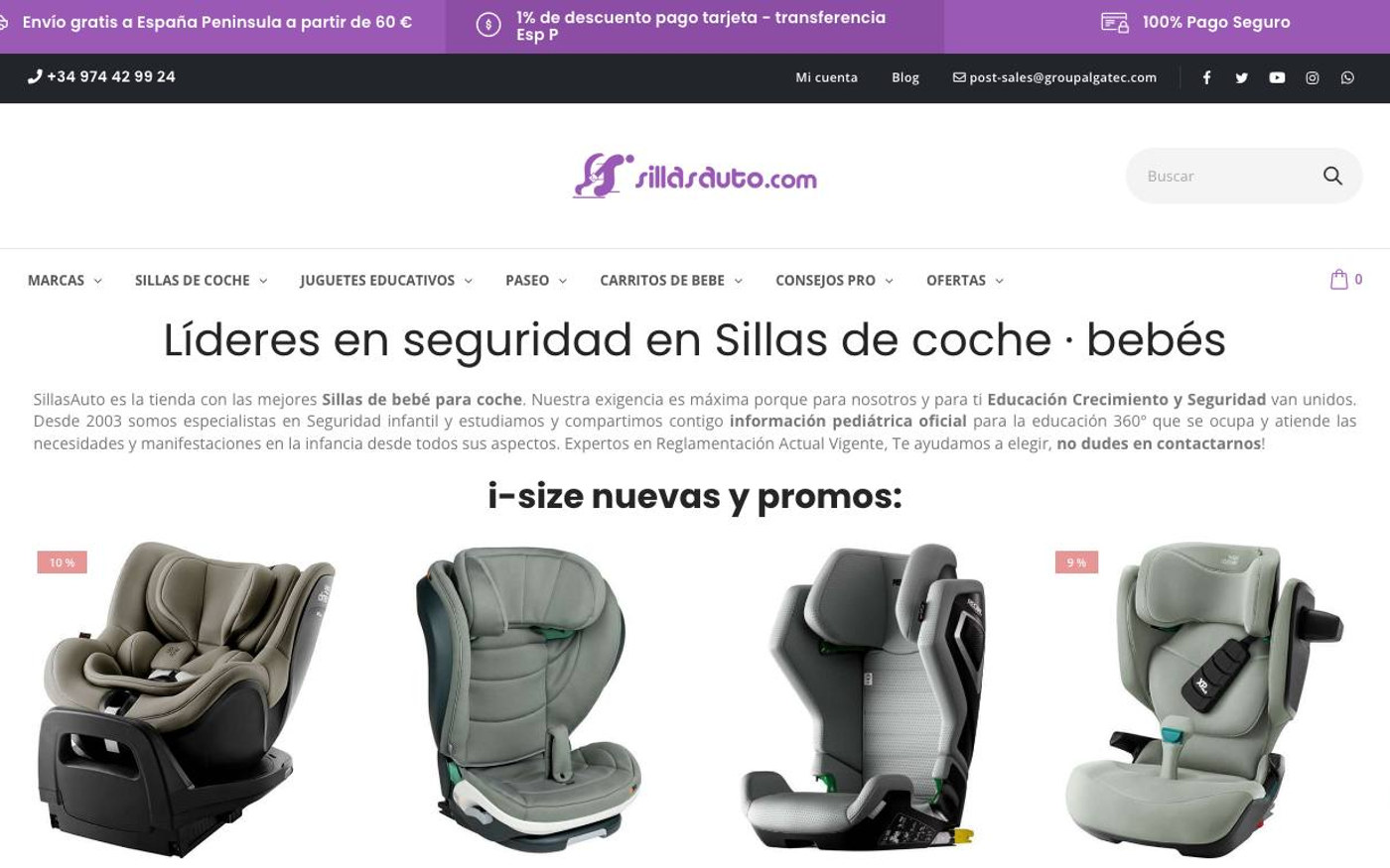 Captura limpia de la home oficial de Sillas Auto