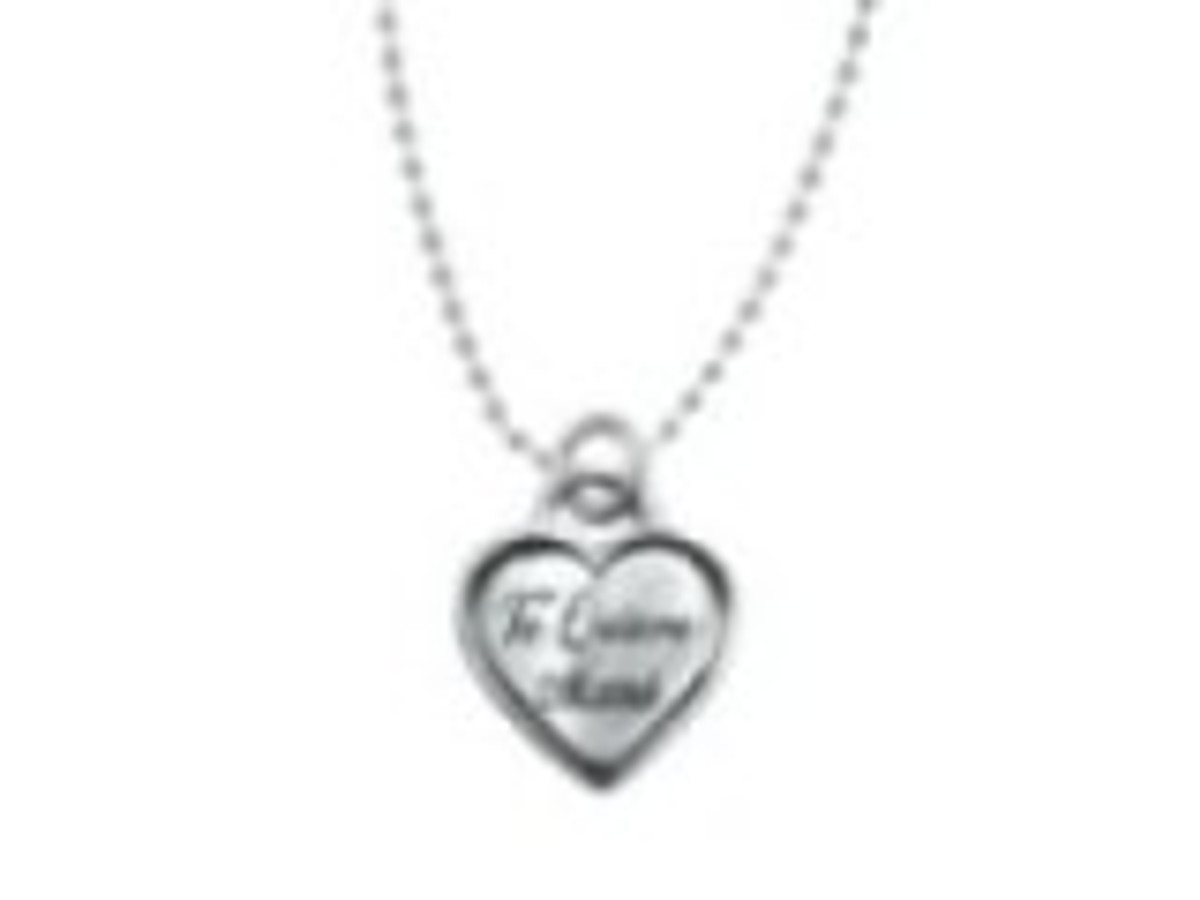 Collar de plata corazón Te quiero Mamá