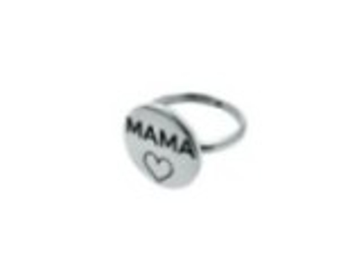 Anillo de plata Mamá