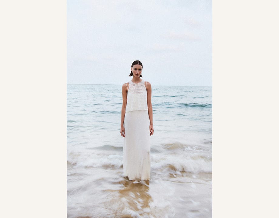 dress of knitwear of Straps Two pieces