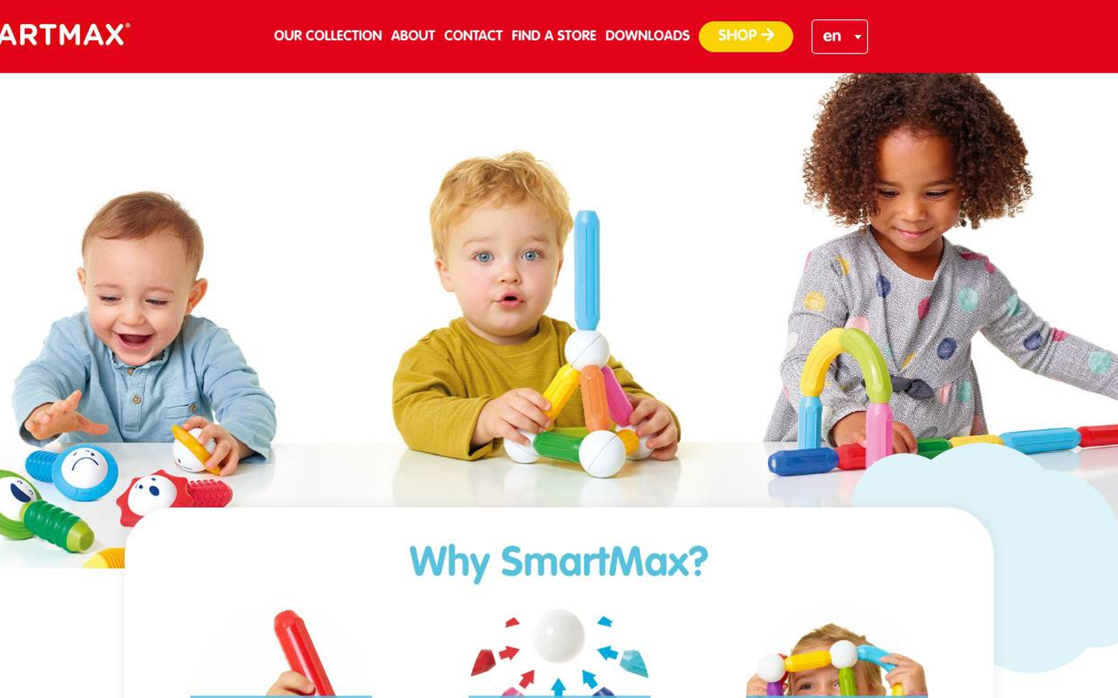 Captura de pantalla de la home de SmartMax