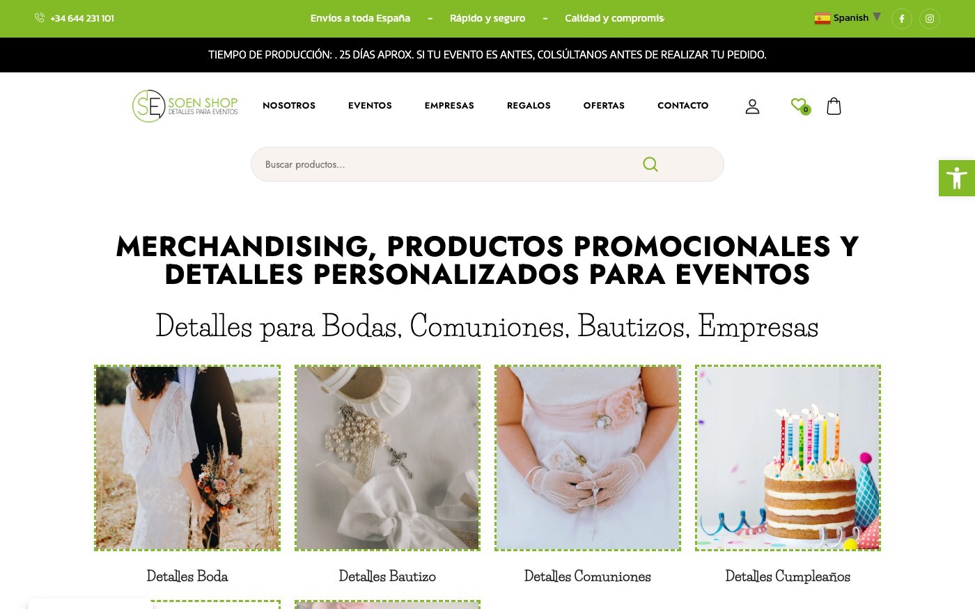 Página de inicio oficial de Soen Shop