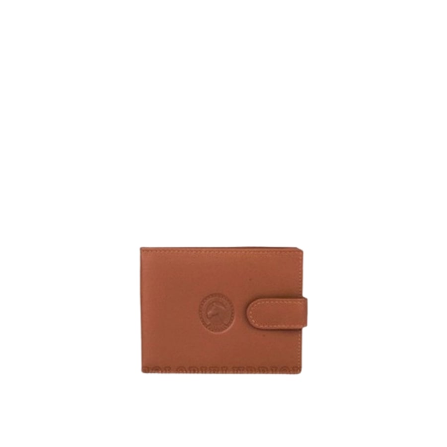 Cartera de piel con monedero exterior